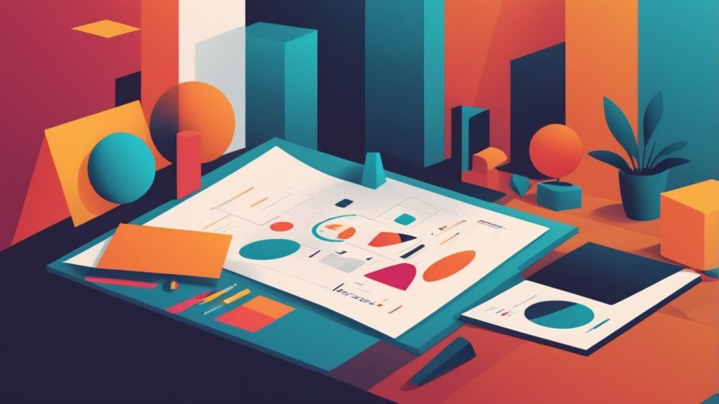 情報がたくさん書かれた紙