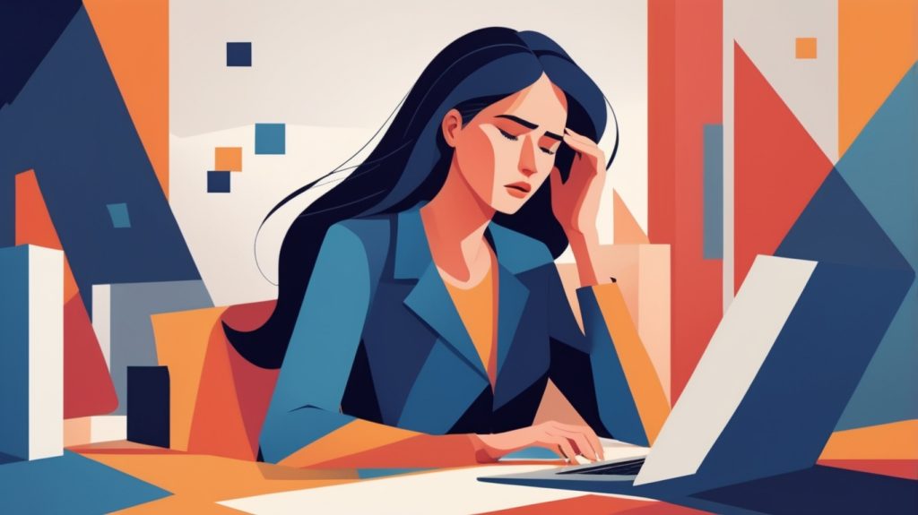 困っている女性