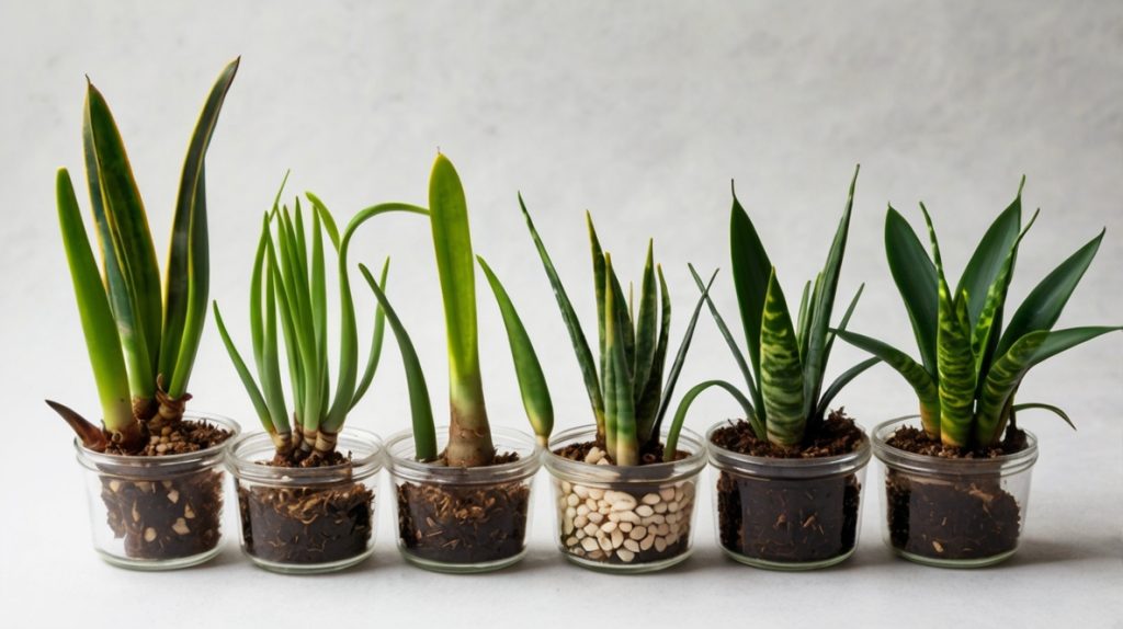 たくさんのサンスベリア