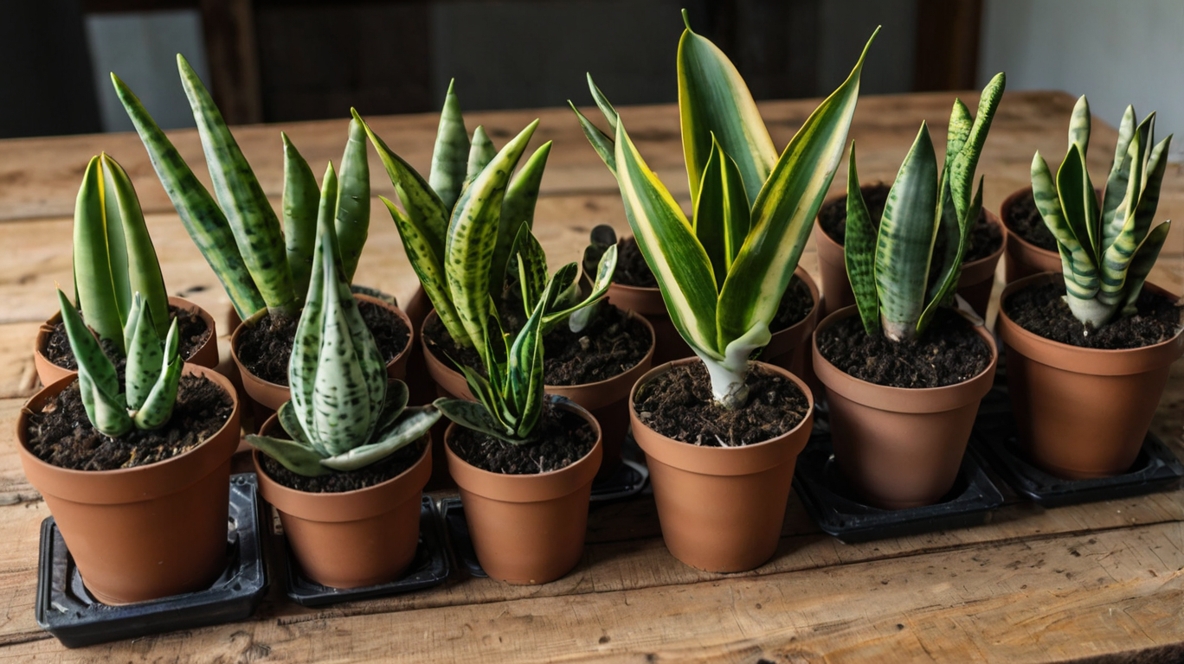 葉挿しで増やしたサンスベリア