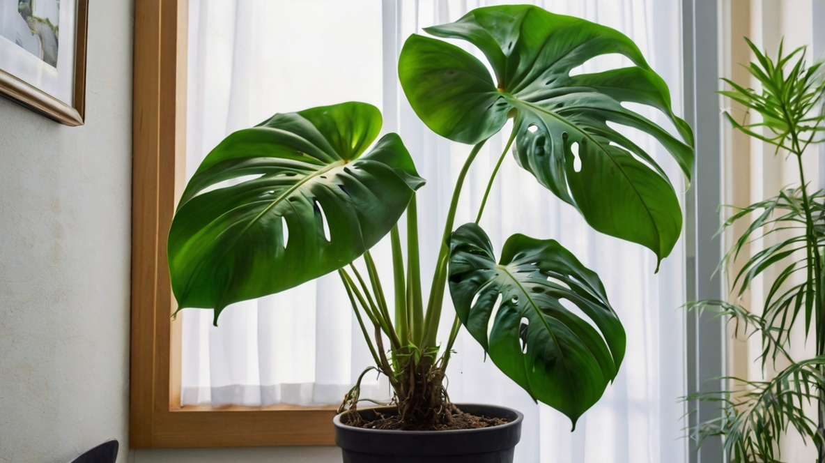 成長しすぎたモンステラ