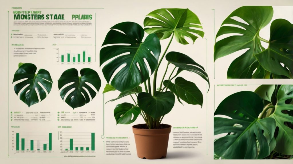 モンステラを詳しく解説している画像