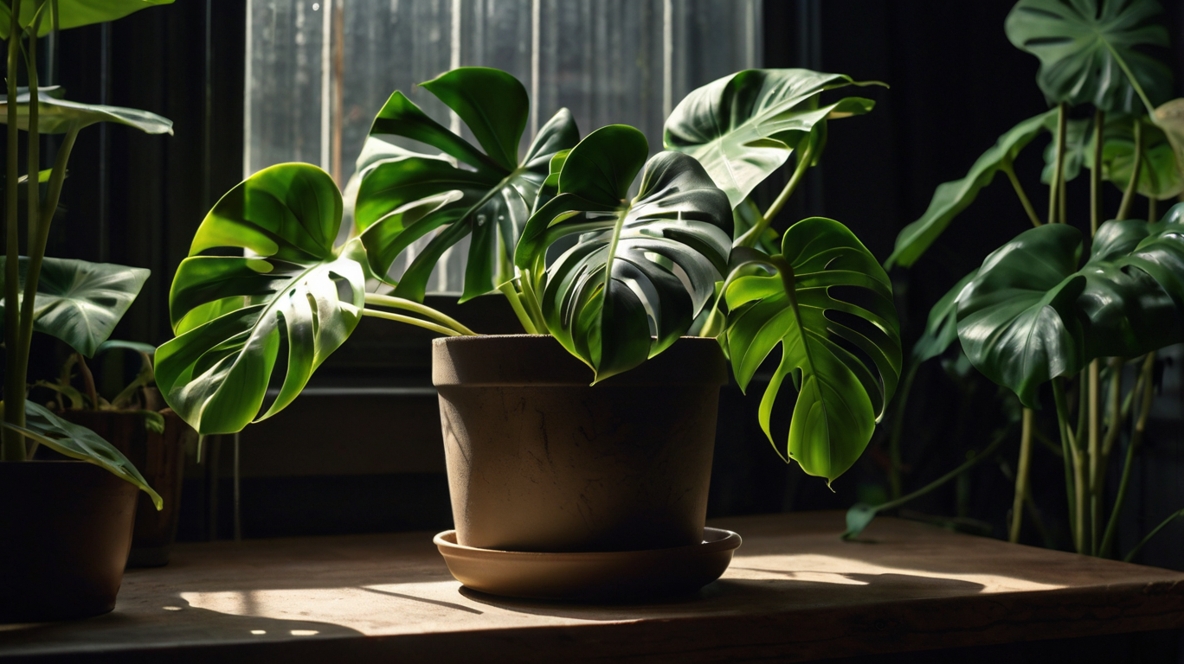 成長していないモンステラ