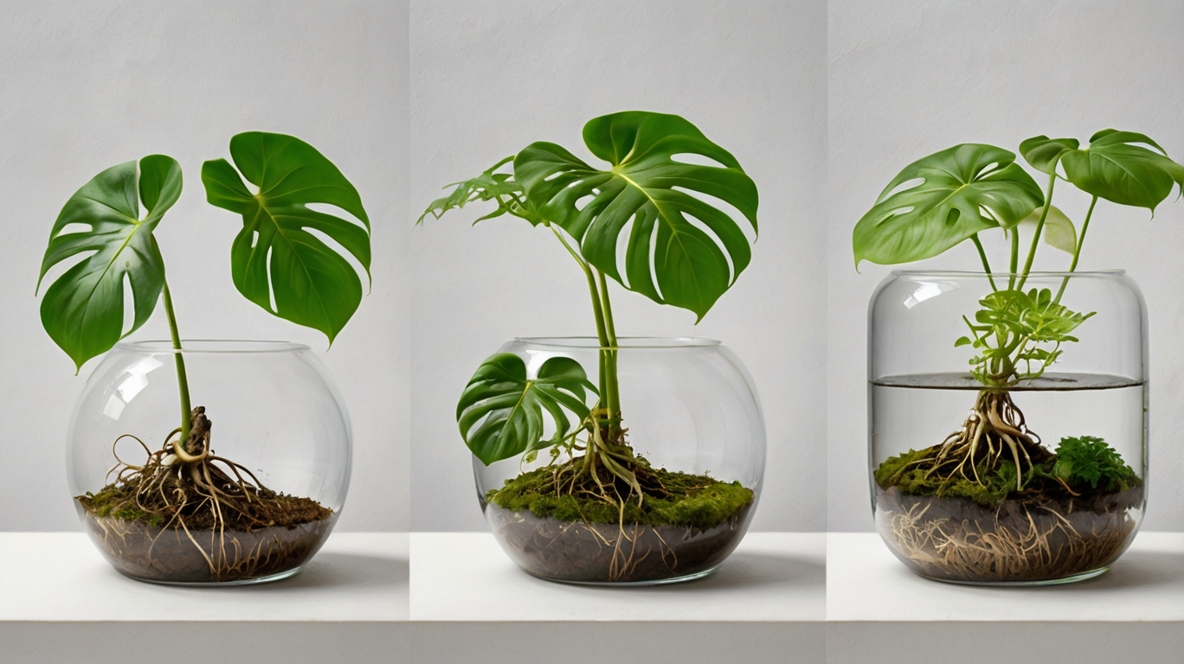 様々な方法でモンステラを増やしている