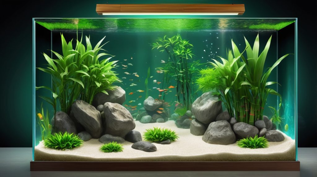 水槽で育てられているミリオンバンブー