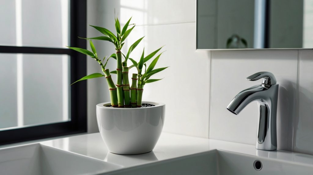 トイレに置かれたミリオンバンブー