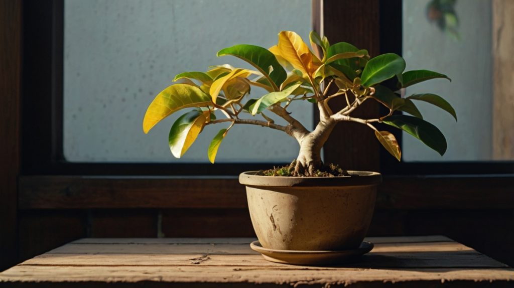 葉が黄色・茶色に変色して垂れる症状の違い