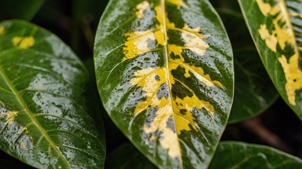 病害虫による葉の変色