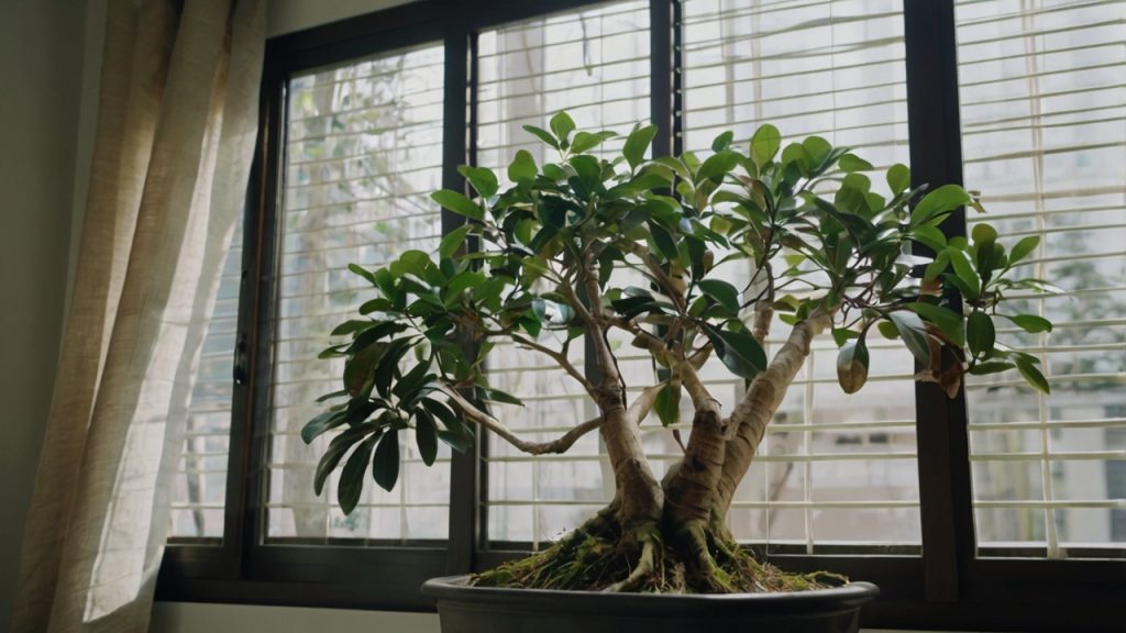 葉が全て落ちたガジュマルの枝の状態チェック方法