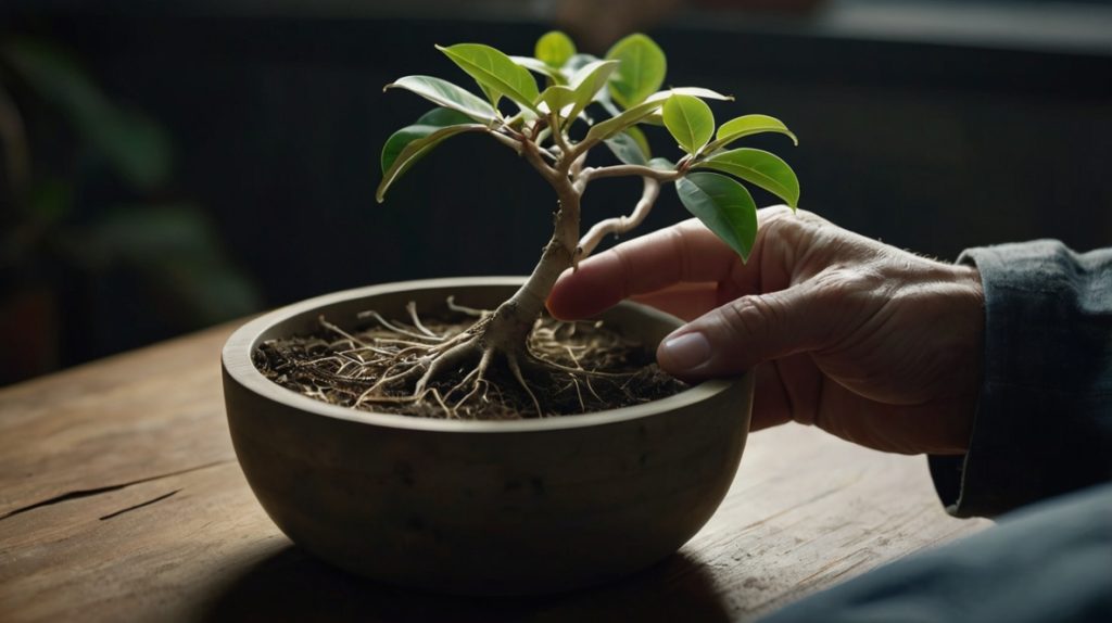 ガジュマルの植え替えで根を切るべき状況を解説