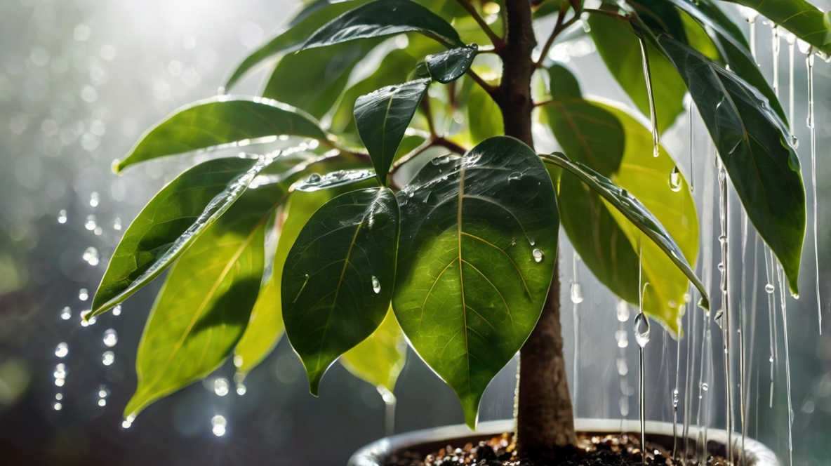 ガジュマルの水やりと霧吹きの基本と葉水の正しいやり方を解説