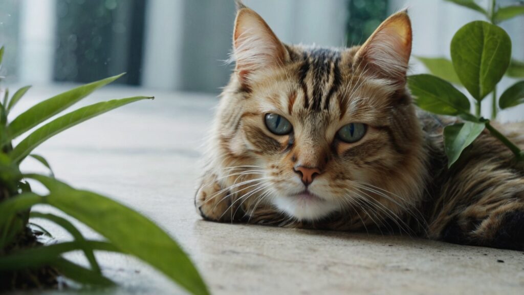 ガジュマルを猫の手の届かない場所に置く工夫