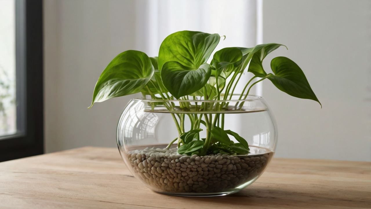 ハイドロボールでポトスを美しく育てる：基本の管理とトラブル解決ガイド