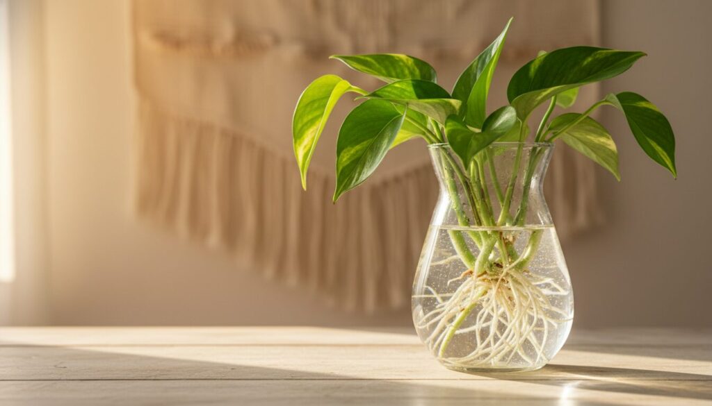 ポトスを水で増やす完全ガイド！失敗しないコツと根が出るまでの管理方法